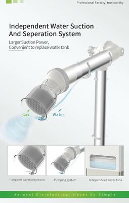 Duża moc ssania 350W Dental Aerosol Suction Machine z lampą UV